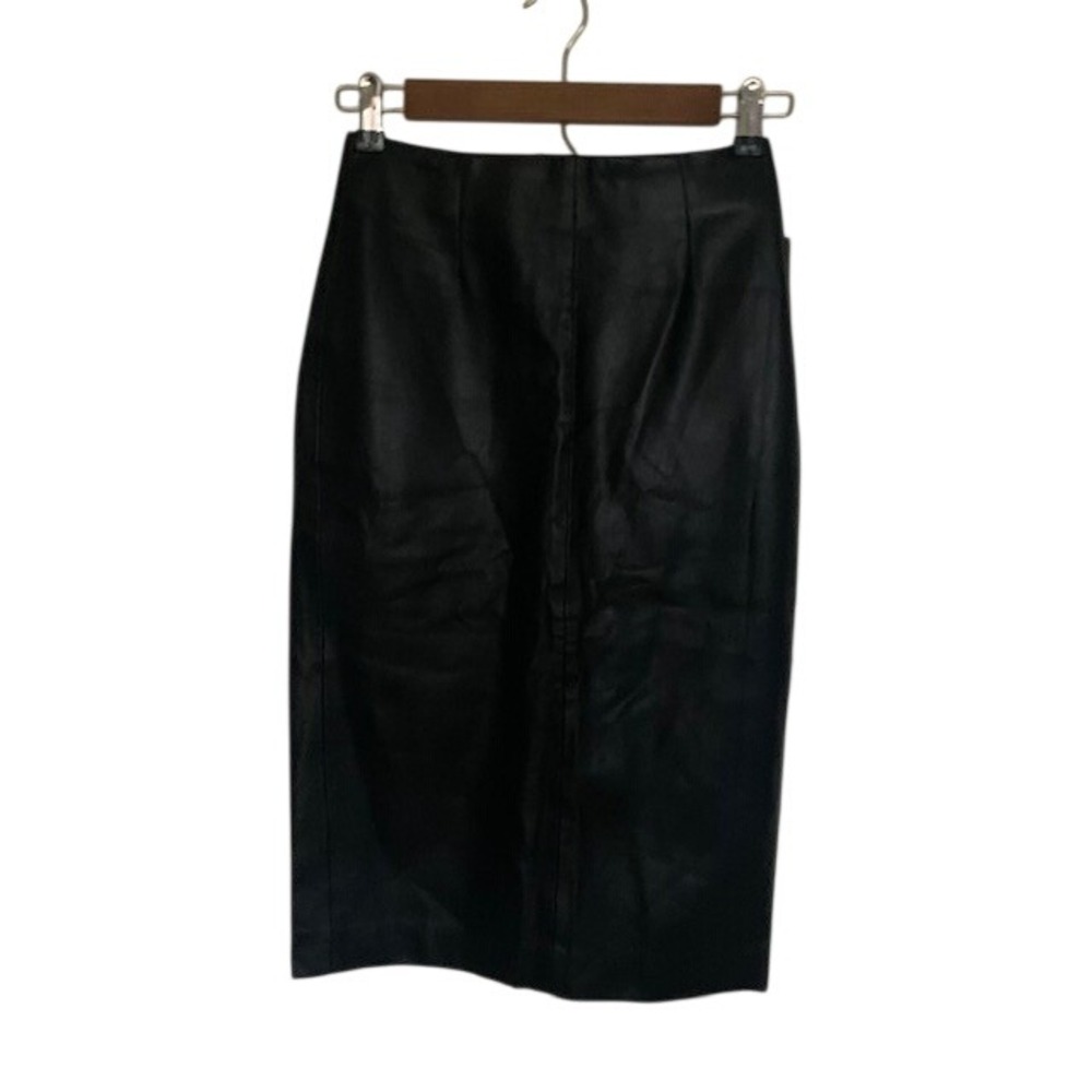 NWT Zara Basic Pencil Skirt XS Faux Leather Minimalist Office Siren Chic Spain‎